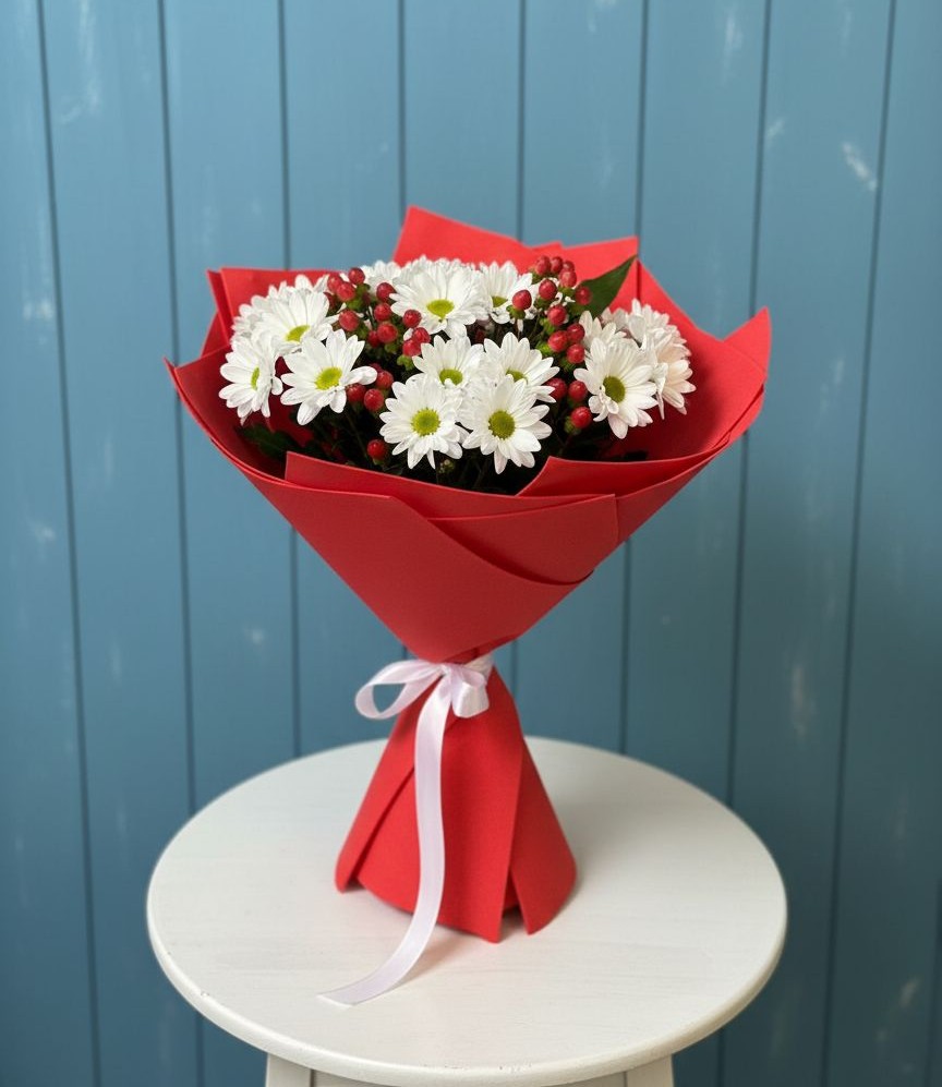 Букет цветов из: Хризантемы в Нижнее Хорошово