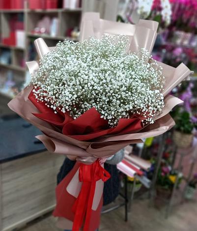 Букет цветов из: Гипсофила в Нижнее Хорошово