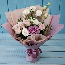 Букет цветов из:  Розы и Лизиантусы #REPLACE_PRED# Нижнее Хорошово