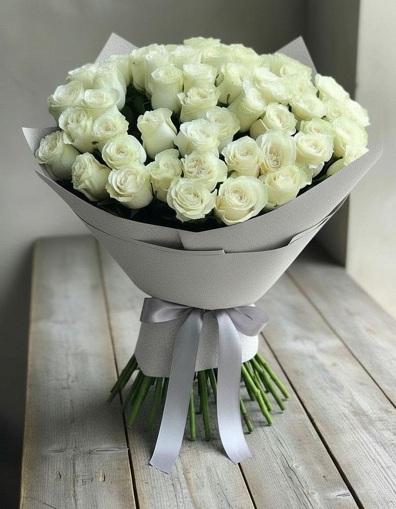 Букет 35 Белых роз в Нижнее Хорошово