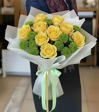 Букет цветов из:  Хризантемы и Розы #REPLACE_PRED# Нижнее Хорошово