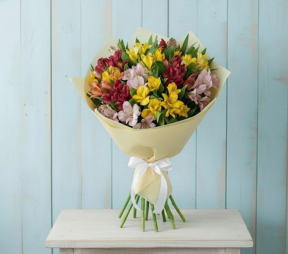Букет цветов из: Альстромерии в Нижнее Хорошово