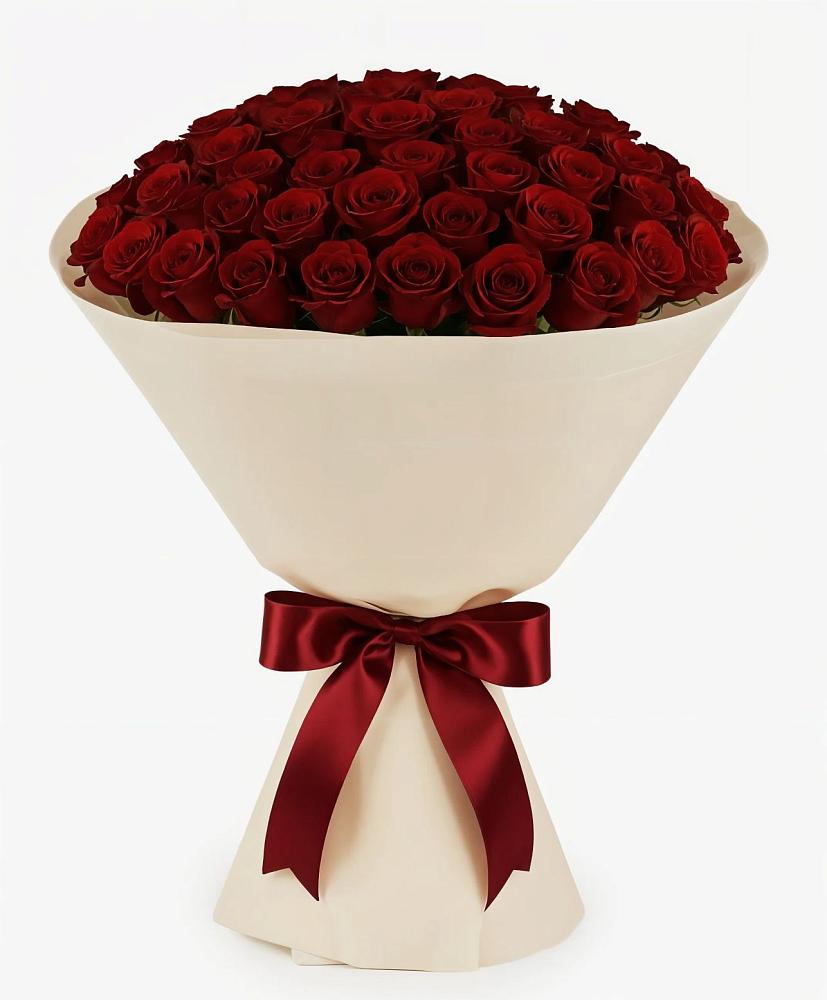 Букет 101 Бордовая роза Блэк Бакарра в Нижнее Хорошово