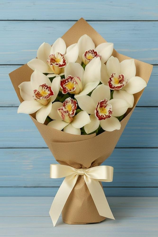 Букет цветов из: Орхидеи и Розы в Нижнее Хорошово