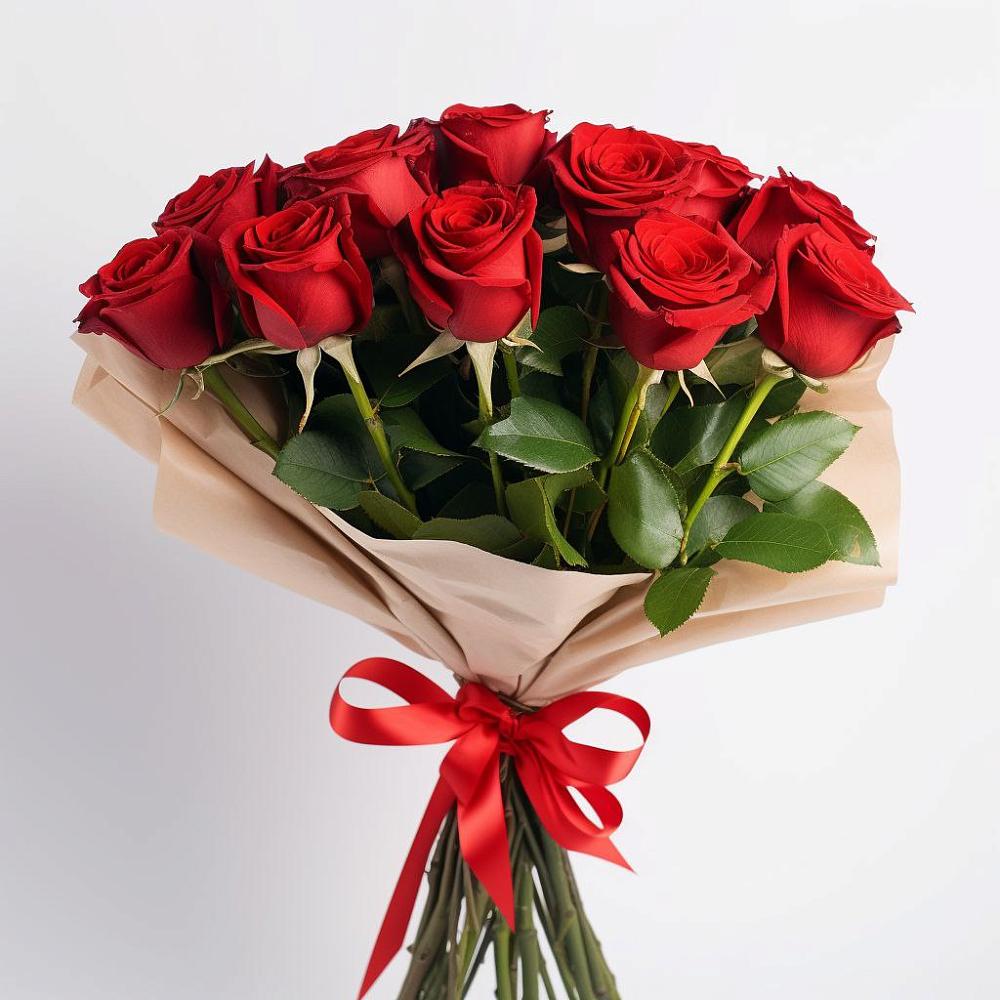 Букет 11 Красных роз Эдлесс Лав в Нижнее Хорошово